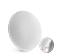 Fermaporta da parete, 2 pz x Ø 40 mm, paracolpi autoadesivi colore bianco, tenuta extra forte con adesivo, protegge le pareti dagli urti di maniglie delle porte, para colpi porte casa, door bumper
