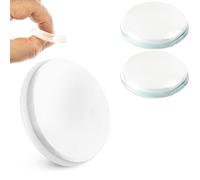 Fermaporta da parete, 2 pz x Ø 40 mm, paracolpi autoadesivi colore trasparente, tenuta extra forte con adesivo, protegge le pareti dagli urti di maniglie delle porte, para colpi porte casa, bumper