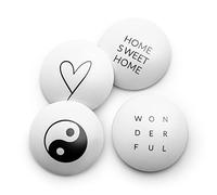 Fermaporta da parete | 4 pezzi autoadesivi | Dimensioni: 50 mm | 3M buffer protezione perfetta per porte, armadi, maniglie