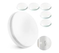 Fermaporta da parete, 6 pz x Ø 40 mm, paracolpi autoadesivi colore trasparente, tenuta extra forte con adesivo, protegge le pareti dagli urti di maniglie delle porte, para colpi porte casa, bumper