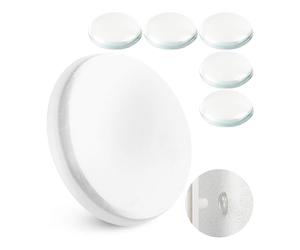 Fermaporta da parete, 6 pz x Ø 40 mm, paracolpi autoadesivi colore trasparente, tenuta extra forte con adesivo, protegge le pareti dagli urti di maniglie delle porte, para colpi porte casa, bumper