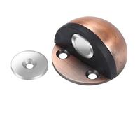 Fermaporta da parete per impieghi gravosi, Fermaporta magnetico in acciaio inox da pavimento, multicolore, confezione da 2(Red Bronze)
