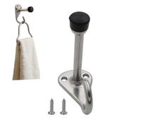 Fermaporta da parete, protezione silenziosa, in inossidabile resistente, ammortizzante, con gancio, per camera d'albergo, appartamento, camera da, camper