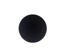 Fermaporta Da Pavimento 2 pezzi cerchio/quadrato silicone autoadesivo fermaporta silenzioso protezione da parete maniglia della porta paraurti guardia((Circle) Black)