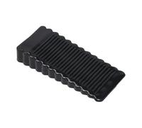 Fermaporta Da Pavimento 2 pezzi di blocco arresto della porta in silicone, cuneo, fermaporta posteriore, fermo anticollisione(Noir)