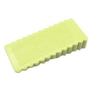 Fermaporta Da Pavimento 2 pezzi di gomma antiscivolo for fermaporta, non c'è bisogno fare fori, può spostare il(Green-Small)