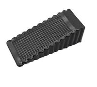 Fermaporta Da Pavimento 2 pezzi di gomma antiscivolo for fermaporta, non c'è bisogno fare fori, può spostare il(Black-Large)