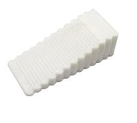 Fermaporta Da Pavimento 2 pezzi di gomma antiscivolo for fermaporta, non c'è bisogno fare fori, può spostare il(White-Large)