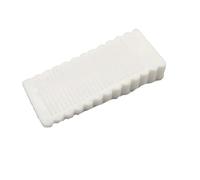 Fermaporta Da Pavimento 2 pezzi di sicurezza in gomma for porta, cuneo arresto, fermo posteriore for, senza trapano(S-white)