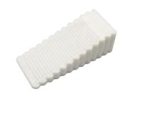 Fermaporta Da Pavimento 2 pezzi di sicurezza in gomma for porta, cuneo arresto, fermo posteriore for, senza trapano(L-white)