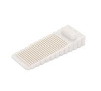 Fermaporta Da Pavimento 4 pezzi di sicurezza in silicone fermaporta blocco cuneo posteriore fermo anticollisione(White)