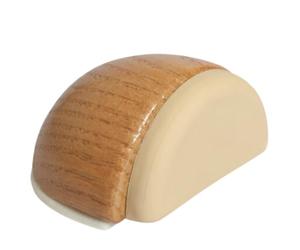 Fermaporta da pavimento adesivi in legno - Fermaporta decorativi - Fermaporta per porte fermi da parete - resiste alle porte (rovere)