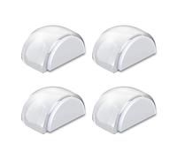 Fermaporta da pavimento, autoadesivo, 4 fermaporta trasparenti da incollare, per la protezione di pareti e mobili, adatti per tutti i pavimenti duri