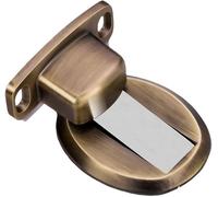 Fermaporta da pavimento, fermaporta magnetico fermaporta in acciaio inossidabile nastro adesivo multicolore viti senza trapano montaggio a parete(Green Bronze)
