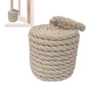 Fermaporta da pavimento - Fermaporta ponderato - Fermaporta con nodo in corda | Fermaporta in cotone con maniglia | Blocker mantiene la porta aperta | Fermaporta nautico per finestra cuneo fermalibri