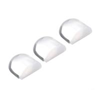 Fermaporta da pavimento, fermaporta trasparente, fermaporta a mezza luna, protezione da parete con auto (3 pezzi)