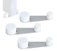 Fermaporta da pavimento girevole - Fermaporte da terra 4 pezzi - Blocca porta da pavimento bianco - fermaporta adesivo