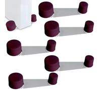 Fermaporta da pavimento girevole - Fermaporte da terra 6 pezzi - Blocca porta da pavimento marrone - fermaporta adesivo