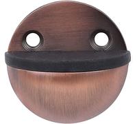 Fermaporta da pavimento in acciaio inox, ovale, a mezza luna, con viti, per pareti e porte, alla moda