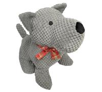 Fermaporta Da Pavimento Pupazzo In Stoffa Imbottito di Sabbia Fermaporta per Casa e Ufficio Blocca Porta Finestra da Interno a Forma di Animale (Cane Bruno)