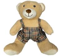 Fermaporta Da Pavimento Pupazzo In Stoffa Imbottito di Sabbia Fermaporta per Casa e Ufficio Blocca Porta Finestra da Interno a Forma di Animale (Orsetto Ivo)