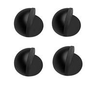 Fermaporta da Pavimento, UKOFEW Fermaporta in Acciaio Inox, 4 pezzi Fermaporta Adesivo Non Perforato con Paraurti in Gomma, Ferma Porta per Tutti I Pavimenti Duri per Proteggere Porte,Pareti e Mobili