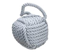 Fermaporta decorativo in cotone con nodo nautico, grigio