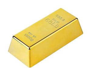 Fermaporta di Lingotto d'oro,Fermaporta a Forma di Lingotto Fermacarte Supporto Dorato per Porte per la Decorazione dell'ufficio Domestico