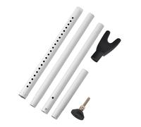 Fermaporta di sicurezza, 105 x 2,5 x 2,5 cm, porta scorrevole regolabile per bastone di sicurezza con emittente di disturbo antiscivolo rinforzata, barra di blocco antifurto per cantina, protezione