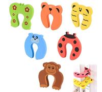 Fermaporta di sicurezza, 6 pezzi, protezione per le dita della porta - Decorazioni in Schiuma EVA Morbida e Sicura per Cameretta, Porta, Finestra o Cassetti - Protezione Antischiacciamento