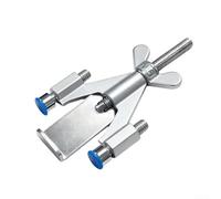 Fermaporta di sicurezza a forma di Y per hotel, case vacanze, appartamenti, dormitori e sicurezza personale in movimento (blu argento)