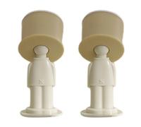 Fermaporta di sicurezza - Accessori di sicurezza per porte | 2 x adesivi silenziosi rimovibili a prova di bambini per camera da letto e case