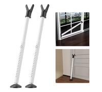 Fermaporta di sicurezza, confezione da 2, resistente, barra di blocco regolabile per porta scorrevole, barricata per finestre, porte d'ingresso, porta del patio, appartamento, casa, camera d'albergo