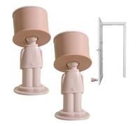 Fermaporta di sicurezza | Fermaporta per hotel - 2 X No Punch Anti-Collisione Silenzioso Adesivo Blocker Sicuro Rimovibile per Casa Lavoro Camera da letto Bagno