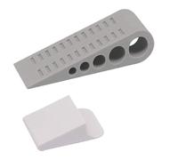 Fermaporta di sicurezza in gomma senza chiodi, fermaporta di sicurezza a cuneo, fermaporta antiurto, fermaporta resistente al cancello (nero) (grigio)
