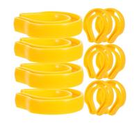 Fermaporta di Sicurezza per Ragazzo Ragazza, 10 Pezzi, Plastica Gialla | Protezione Antischiacciamento, Design Ispessito, Installazione Semplice, per Casa e Scuole, Uso Versatile