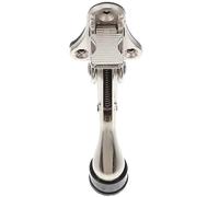 Fermaporta di sicurezza, resistente, con un solo tocco, fermaporta regolabile, fermaporta per la parte inferiore della porta (argento) fermaporta per la parte inferiore della porta