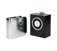 Fermaporta elettromagnetico, DC12V-24V, in acciaio inossidabile, montaggio a terra, forza di tenuta 60 kg serratura elettromagnetica per porte in vetro da 12-20 mm, sistema di controllo accessi.