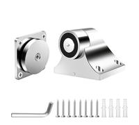 Fermaporta elettromagnetico DC12V-24V, in acciaio inossidabile, per montaggio a terra, forza di tenuta 60 kg serratura elettromagnetica per porte tagliafuoco in legno, sistema di controllo accessi
