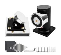 Fermaporta elettromagnetico DC12V, in acciaio inossidabile, con montaggio a terra esteso, forza di tenuta 60 kg serratura elettromagnetica per porte in vetro da 12-20 mm, sistema di controllo accessi.
