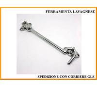 Fermaporta,fermapersiane in ottone cromato a doppio snodo made in Italy