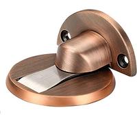 Fermaporta Fermaporta a parete Anti-collisione senza punzonatura Invisibile, forte magnetico Silenzioso Installazione a terra Paraurti Fermaporta regolabile in altezza, for bagno, bronzo rosso(Gold)