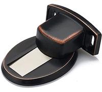 Fermaporta Fermaporta a Parete Fermaporta Invisibile, Urto Porta Anticollisione, Punzonatura in Lega di Zinco Installazione Fermaporta Regolabile in Altezza, for Porta della Cucina del Bagno, Nero