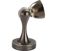 Fermaporta Fermaporta a parete Forte fermaporta magnetico, Paraurti for porta interna in lega di zinco, Fermaporta regolabile in altezza bianco opaco, for porta della cucina del bagno, bronzo(Blanc)