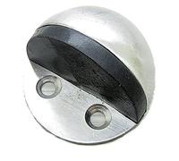 Fermaporta Fermaporta a pavimento a mezza cupola in acciaio inossidabile, anticollisione, protezione di pareti e porte, for casa, ufficio, antivento, nessuna necessità di perforazione(Silver)