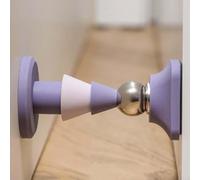 Fermaporta， Fermaporta anti-foratura a forma di albero di Natale. Fermaporta anticollisione e antivento.(Purple)