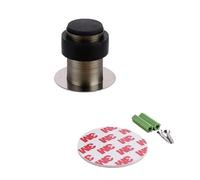 fermaporta Fermaporta da pavimento commerciale decorativo con gomma | Supporti for porte da pavimento cilindrici in acciaio inossidabile, confezione da 2