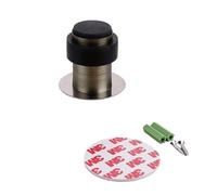 fermaporta Fermaporta da pavimento decorativo commerciale con paraurti in gomma Fermaporta cilindrico da pavimento in acciaio inossidabile, confezione da 2 ferma porta(Bronze,60mm)