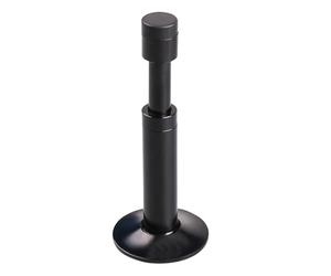 Fermaporta, Fermaporta in Lega di Alluminio con Ammortizzatori per Porte che Riducono il Rumore, Retrattile, con Assorbimento degli Urti Idraulico, per Casa e Ufficio, Nero