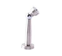 Fermaporta, fermaporta in ottone, Fermaporta magnetico in argento con supporto for fissaggio a pavimento con viti for camera da letto, casa, ecc.(12cm)